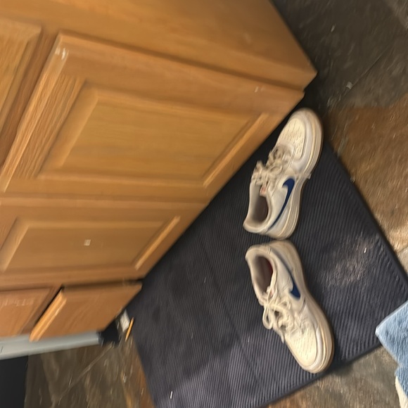 White and Blue Air Force Ones in great condition. - Picture 2 of 3